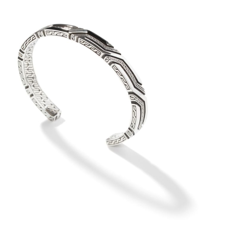 Sterling Silver Classic Chain Small Cuff Bracelet