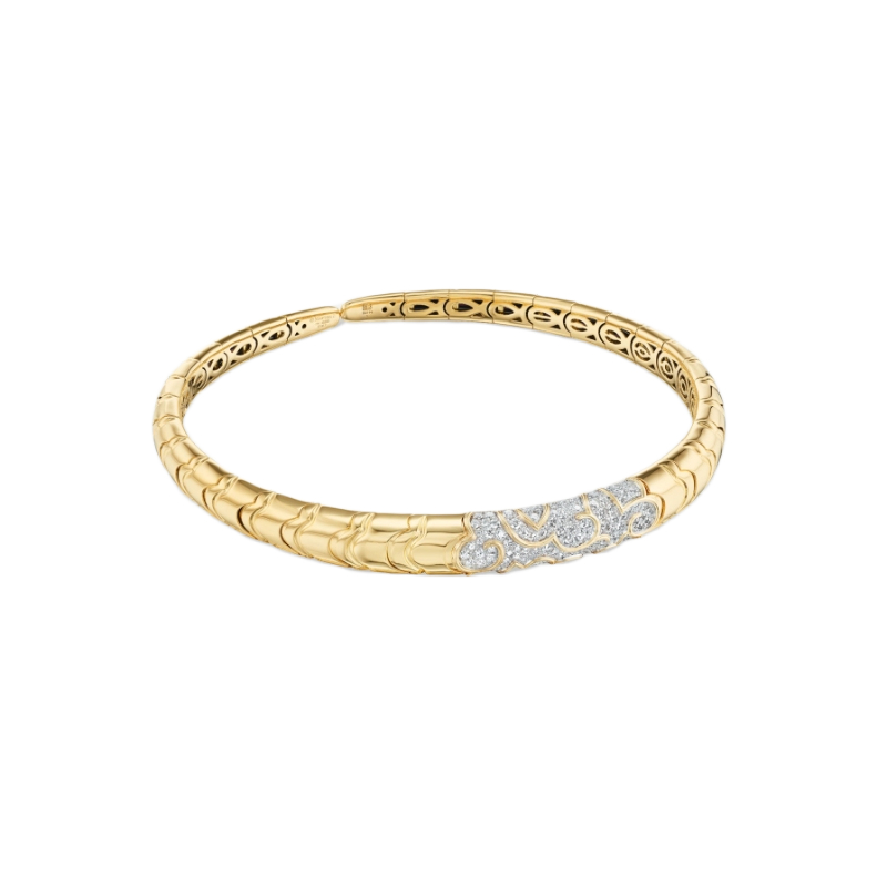 18K Yellow Gold Onda Collar Necklace