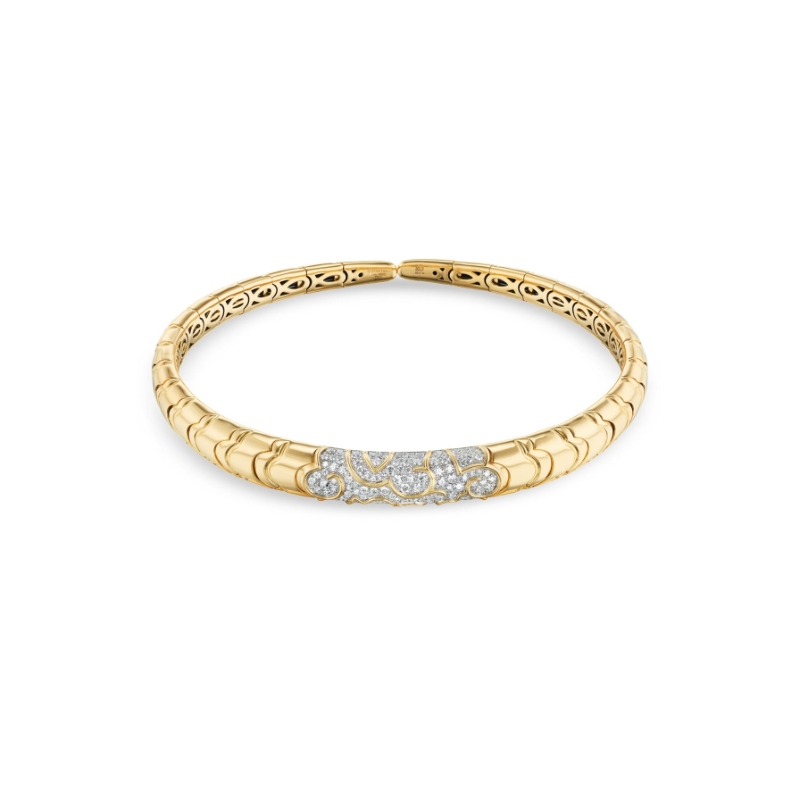 18K Yellow Gold Onda Collar Necklace