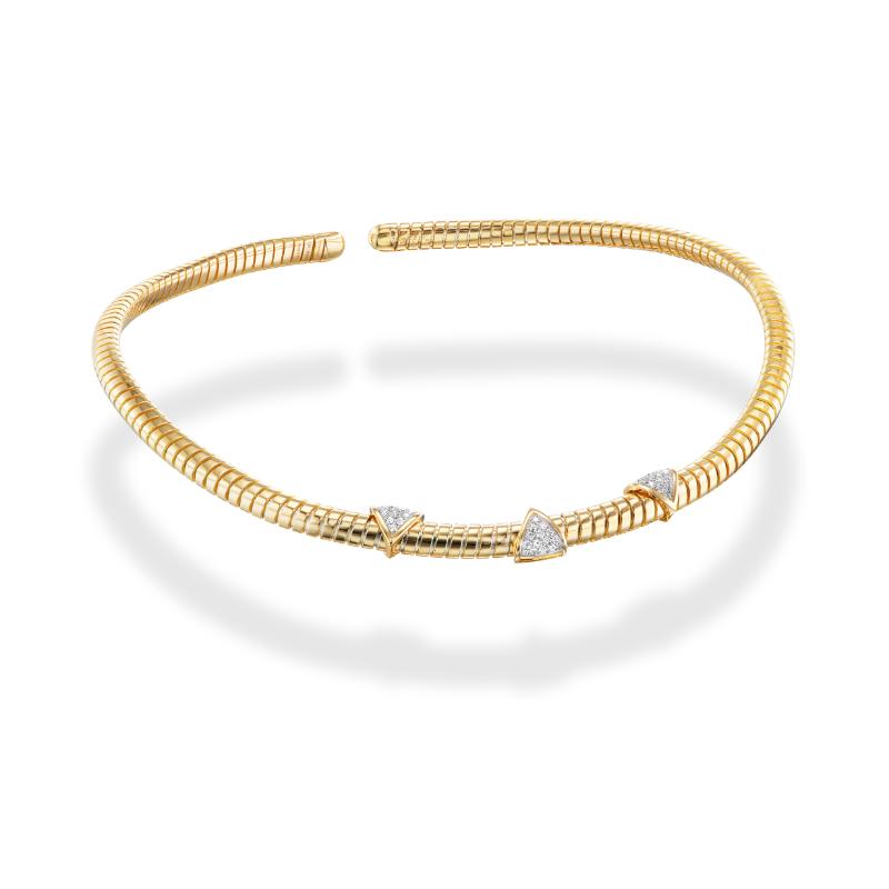 18K Yellow Gold Trisolina Collar