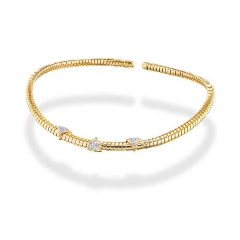 18K Yellow Gold Trisolina Collar