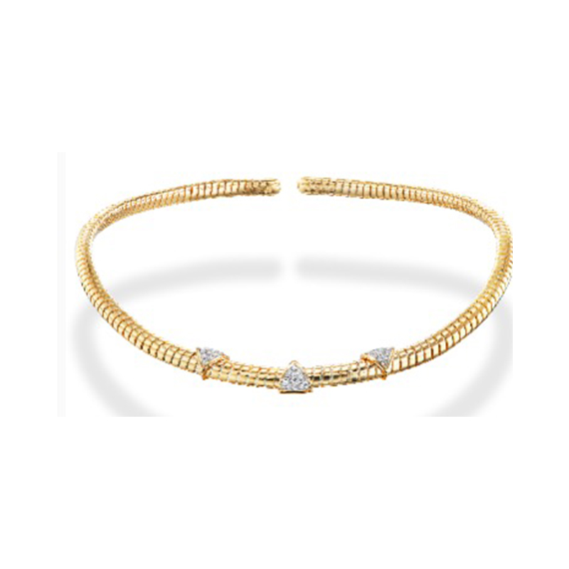 18K Yellow Gold Trisolina Collar