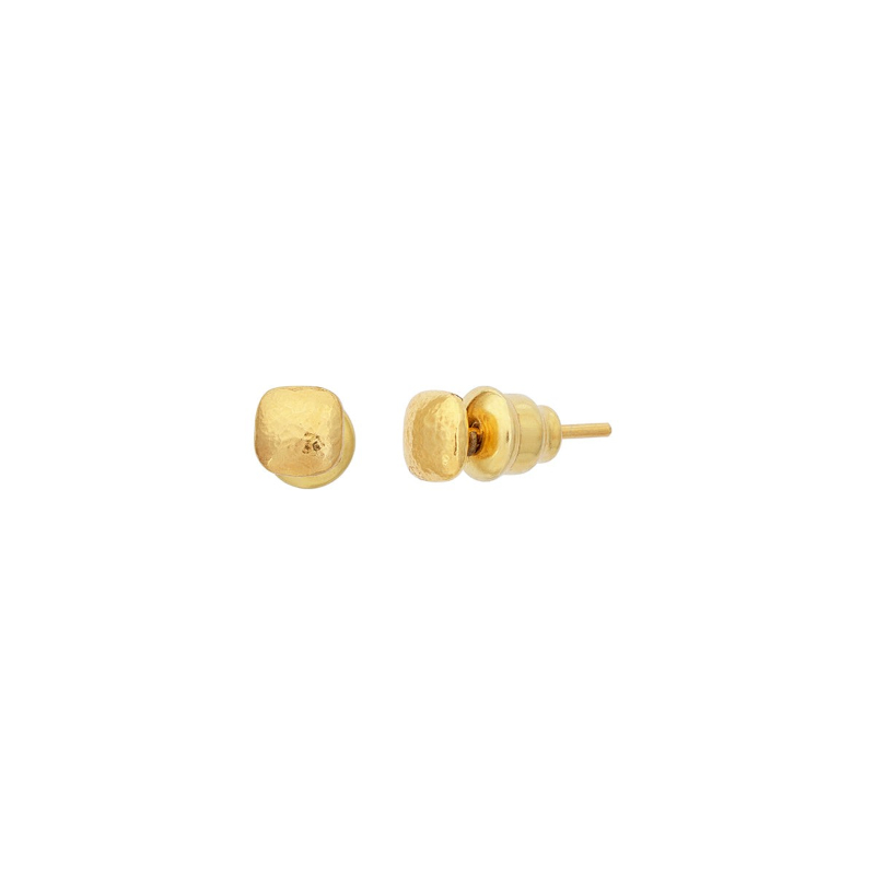 Gurhan 22K Yellow Gold Spell Pebble Stud Earrings