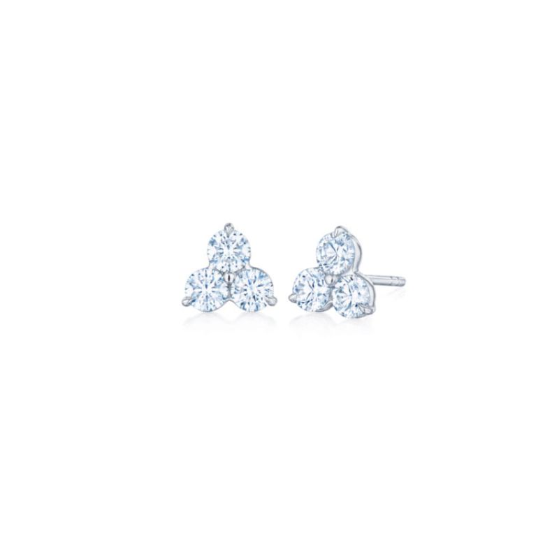 Kwiat Diamond Cluster Stud Earrings