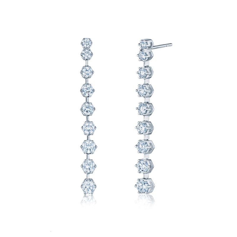 Kwiat Starry Night Linear Diamond Earrings