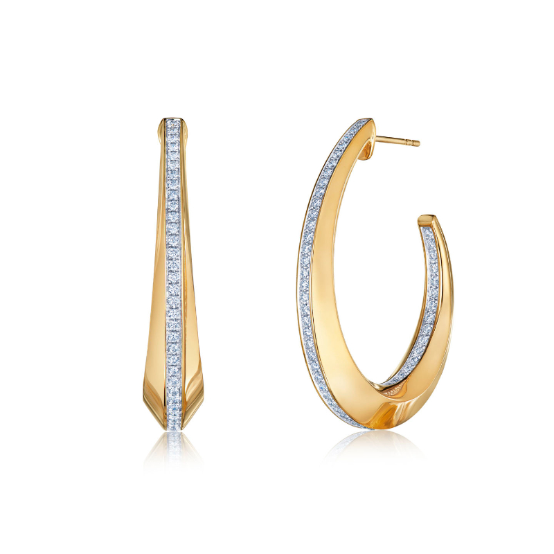 Kwiat Orbit Collection Hoop Earrings