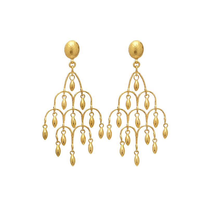 Gurhan 22K Yellow Gold Chandelier Drop Earrings