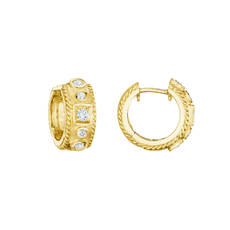 Penny Preville 18K Yellow Gold Huggie Hoop Earrings