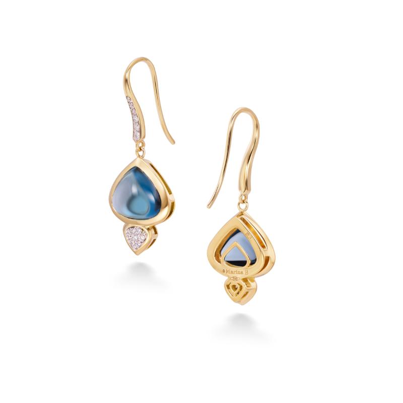 18K Yellow Gold Trisolina Earrings