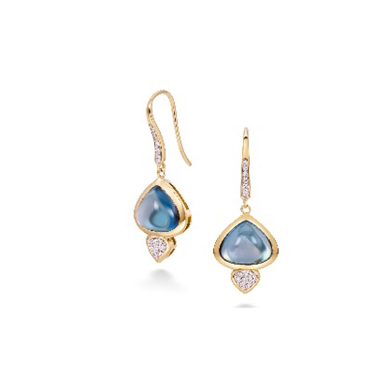 18K Yellow Gold Trisolina Earrings