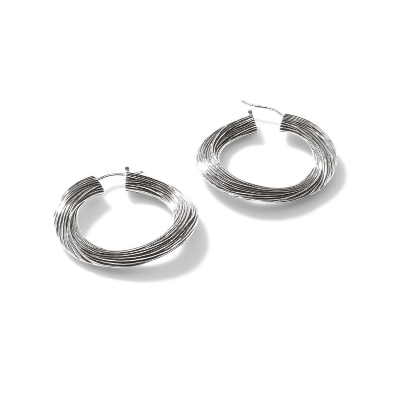 Bamboo Hoop Earrings