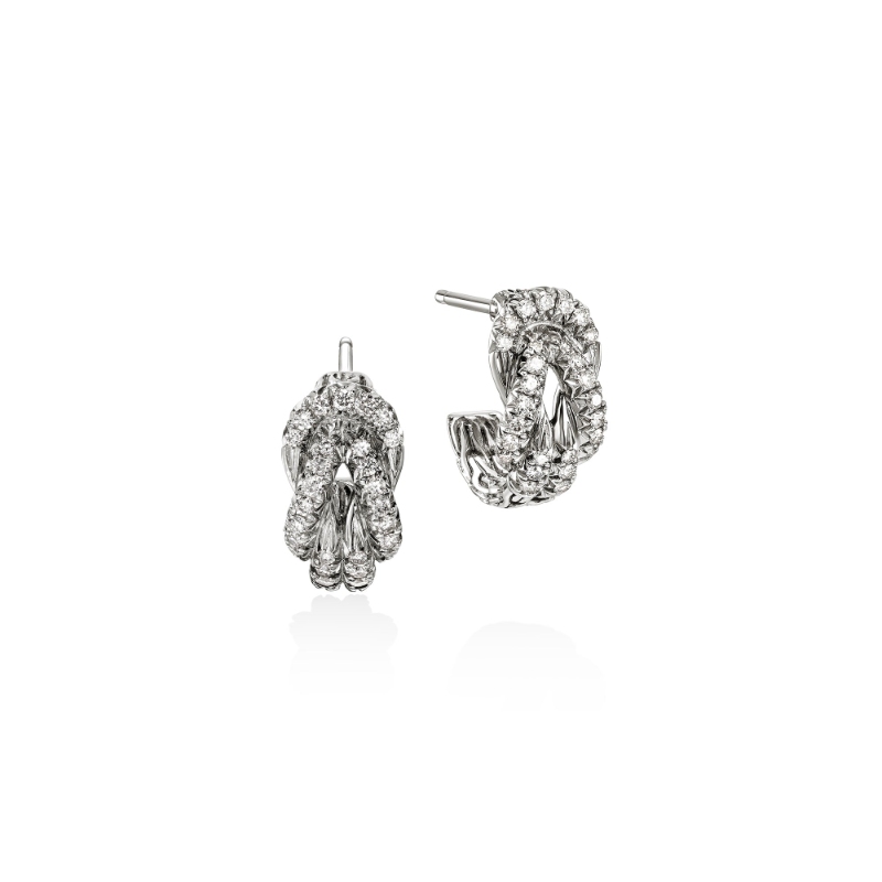 Love Knot Diamond Pave Earrings