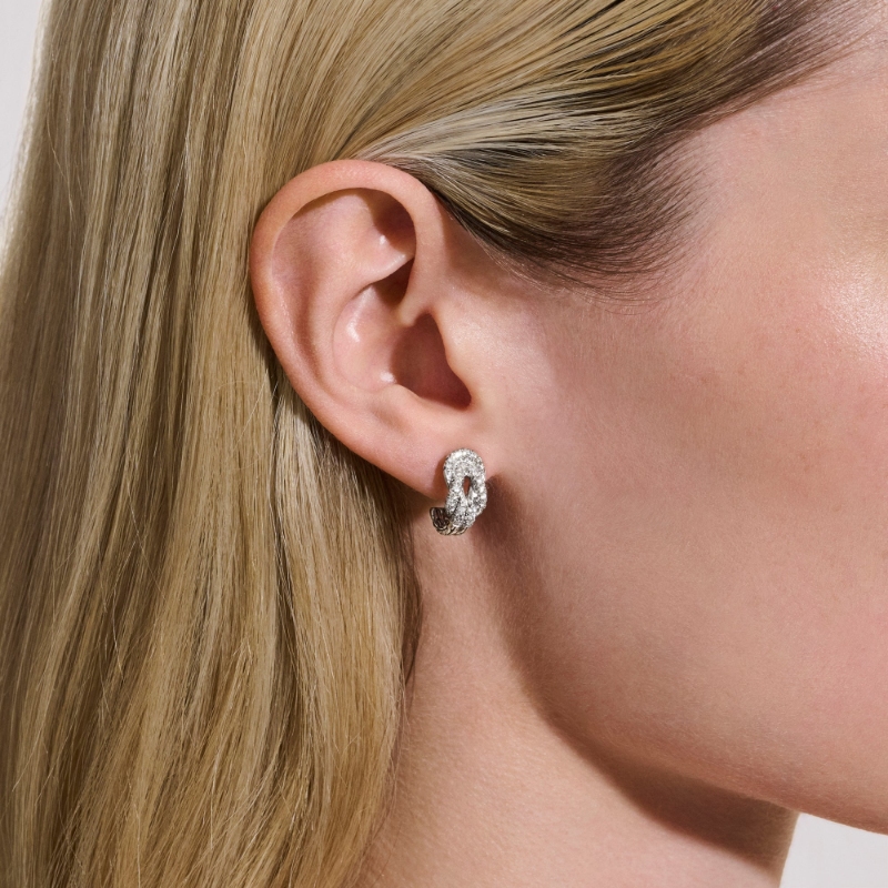 Love Knot Diamond Pave Earrings