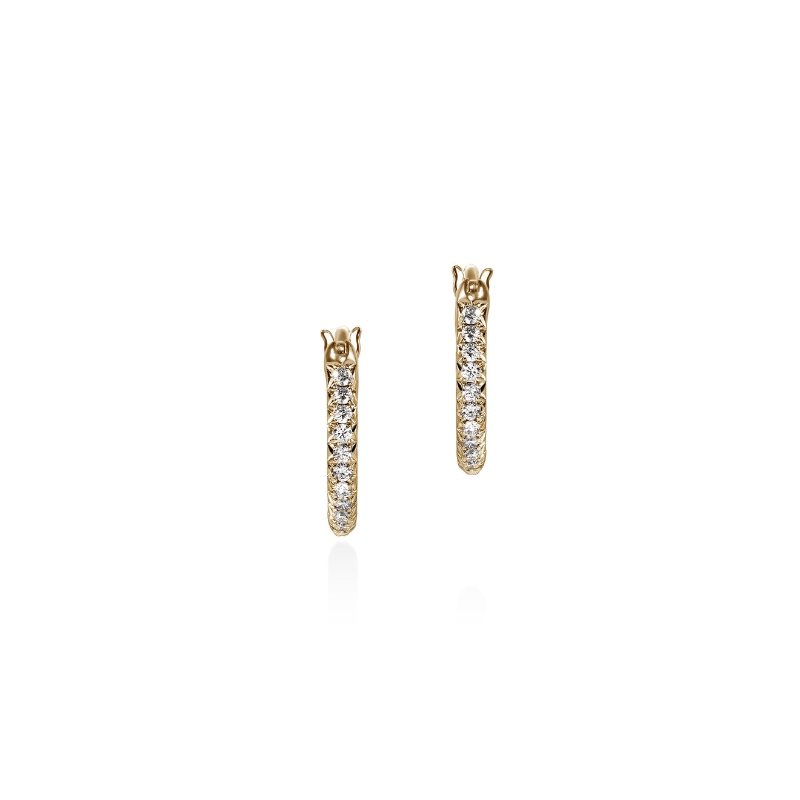 Essential Pave Hoop Earrings