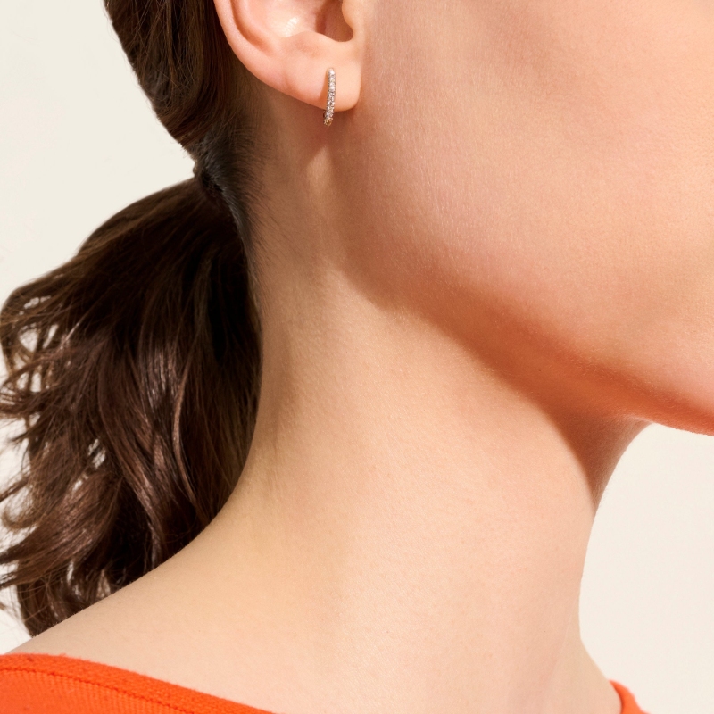 Essential Pave Hoop Earrings