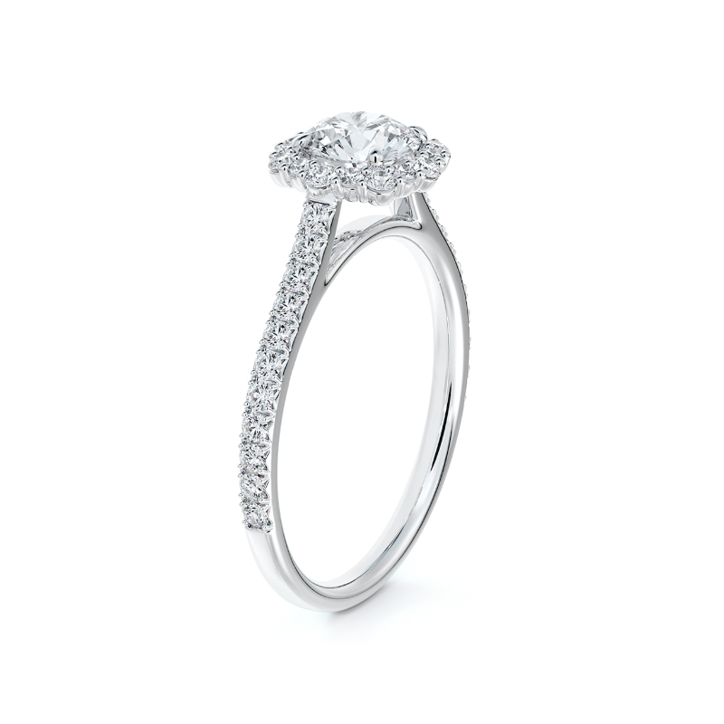 Forevermark Platinum Center Of My Universe Floral Diamond Halo Ring