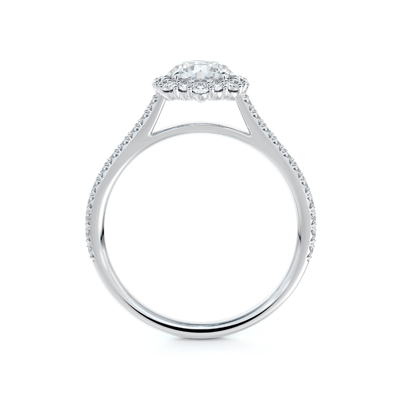 Forevermark Platinum Center Of My Universe Floral Diamond Halo Ring