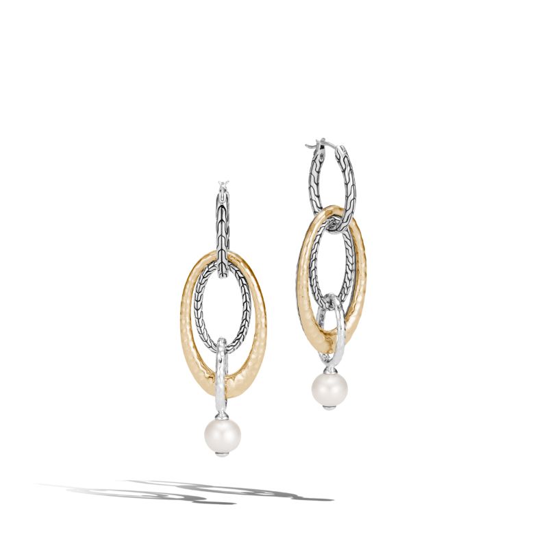 Palu Pearl Drop Link Transformable Earrings