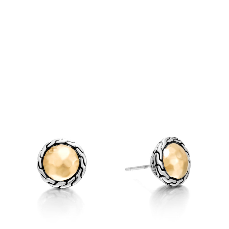 Classic Chain Round Stud Earrings