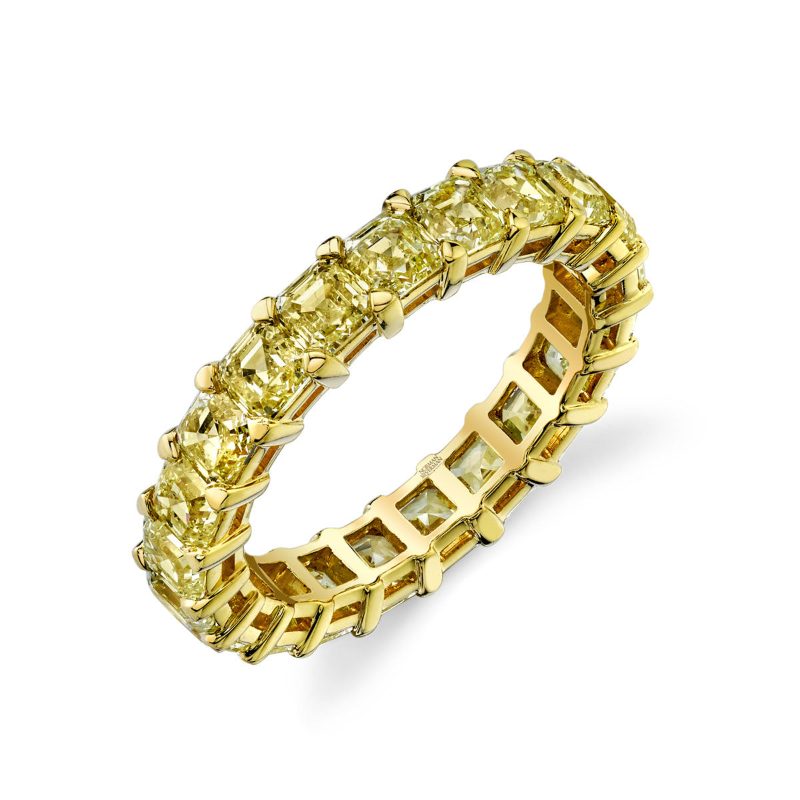 Norman Silverman 18K Yellow Gold Eternity Band