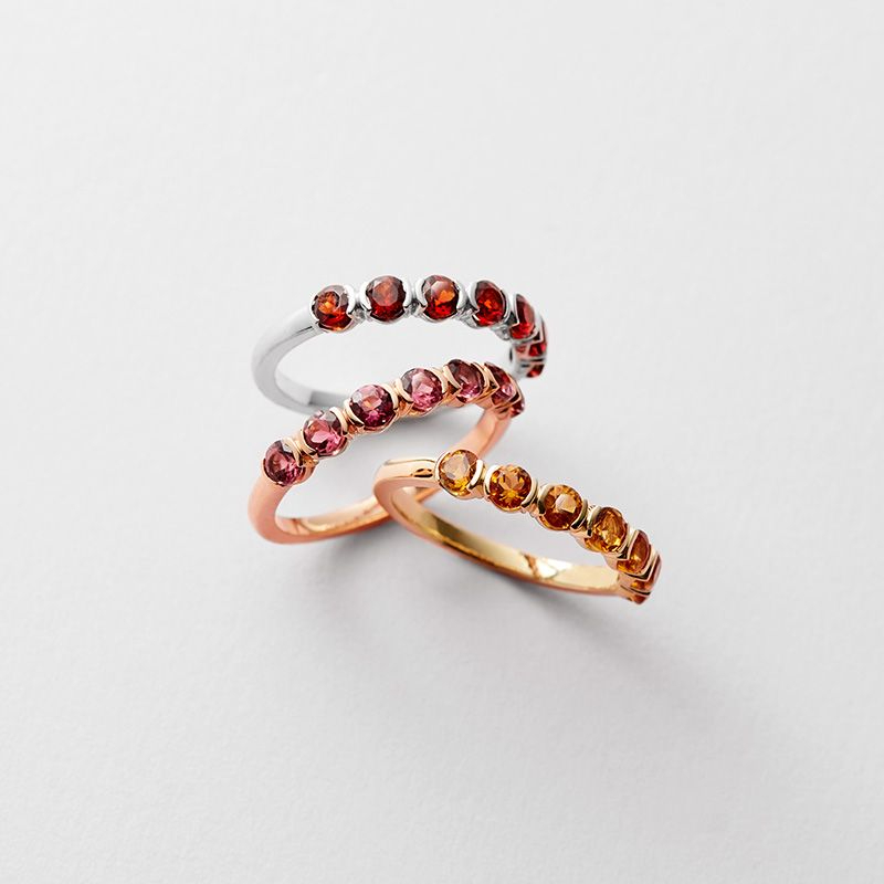 Fallon B. Poppy Stack Ring