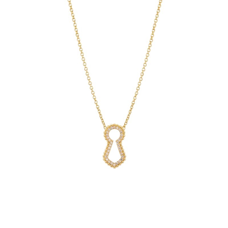 Rouvenat Unlock Indiscretion Beaded Small Pendant Necklace