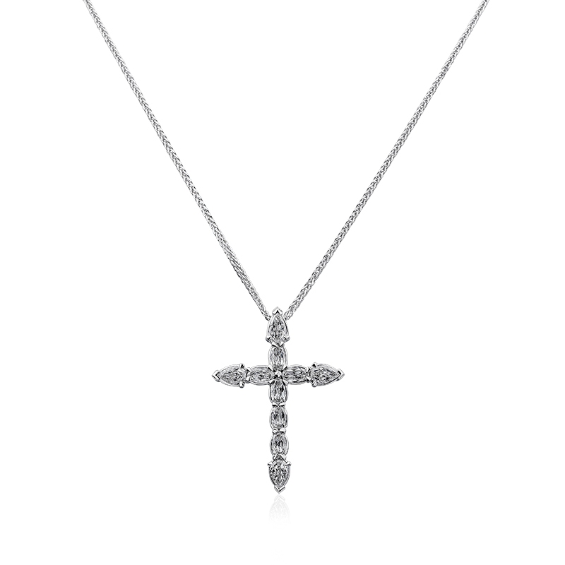 Christopher Designs Love Luxe Crisscut Cross Pendant