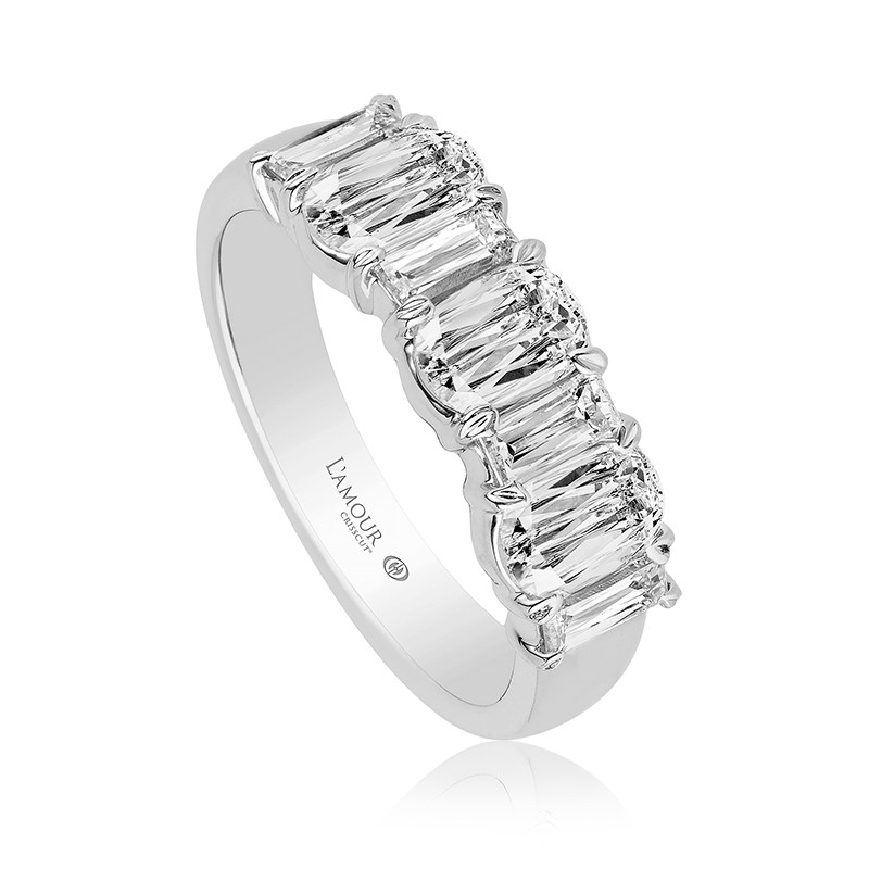 Christopher Designs 18K White Gold Rhodium Plated L