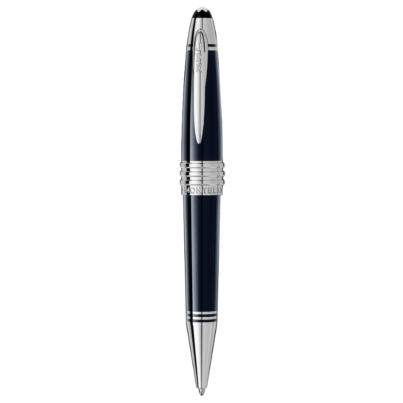 Montblanc John F. Kennedy Special Edition Ballpoint Pen With Blue Precious Resin And Jfk Engraved Platinum-Plated Clip