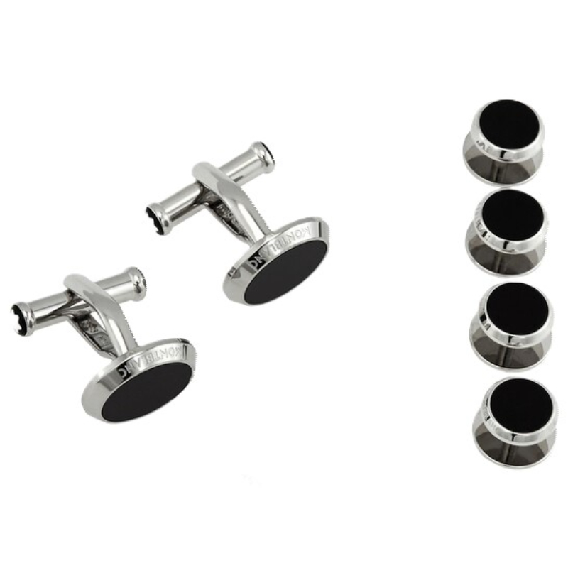 MontBlanc Tuxedo Studs And Cufflinks Set Stainless Steel
