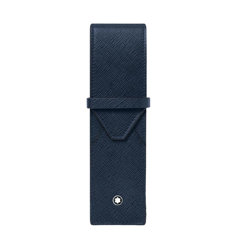 Montblanc Sartorial 2 Pen Pouch In Blue