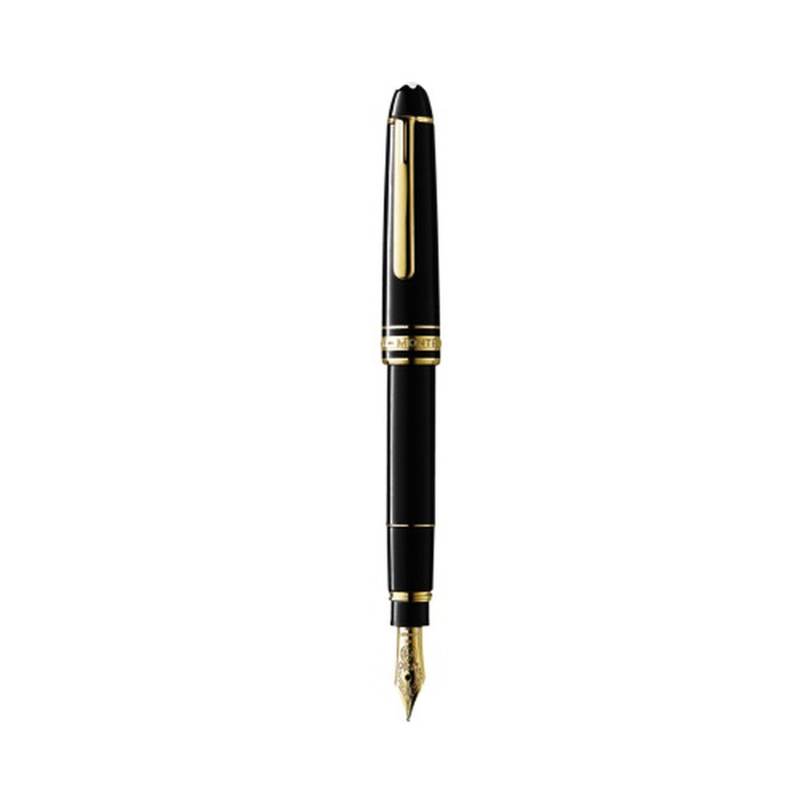Montblanc Meisterstuck Gold-Plated And Black Resin Mozart Fountain Pen, Medium