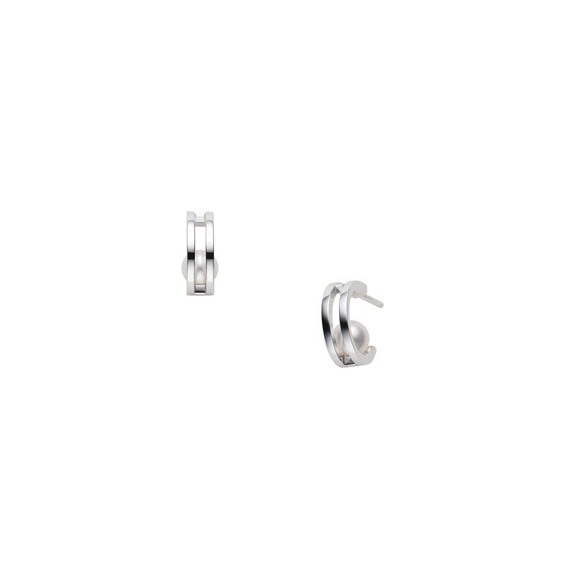 Mikimoto Classic Huggie Earrings
