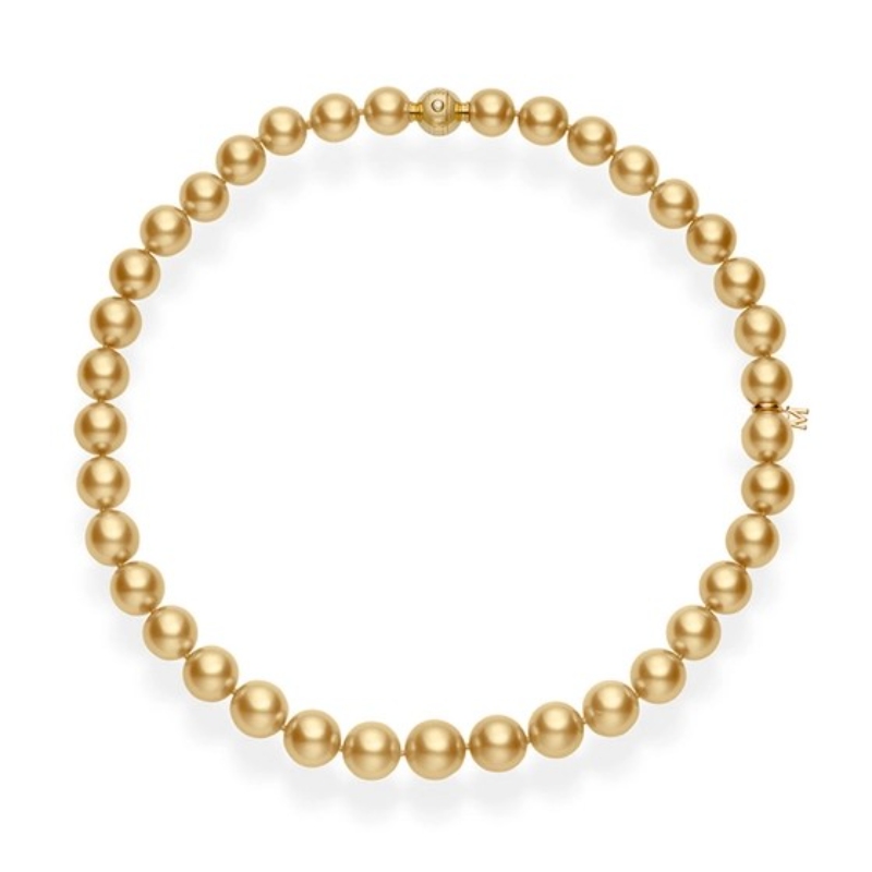 Mikimoto Golden South Sea Graduated Pearl Necklace