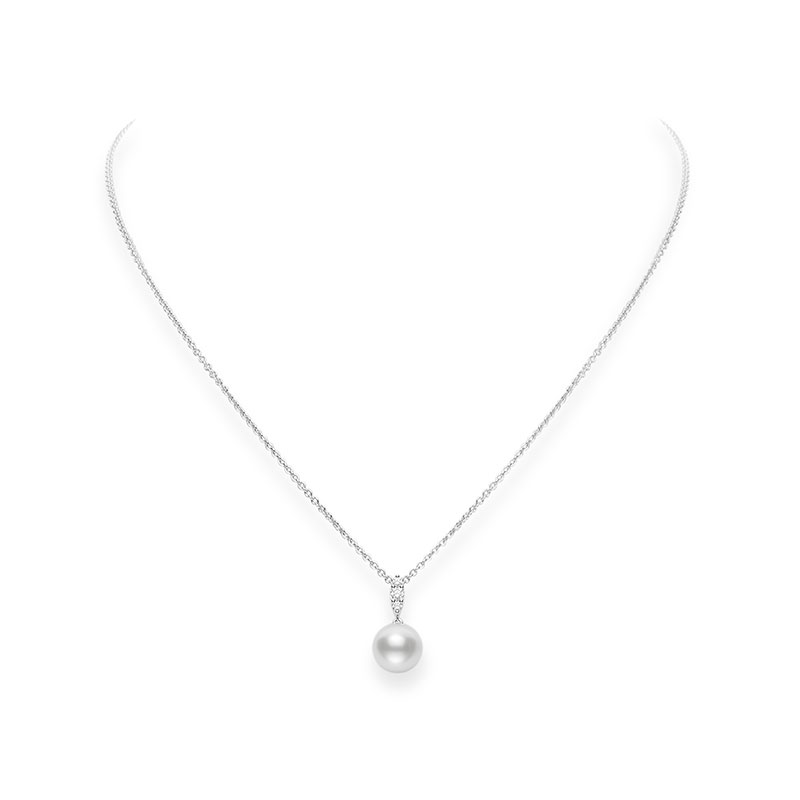 Mikimoto Morning Dew South Sea Pearl and Diamond Pendant