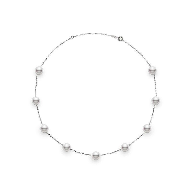 Mikimoto Basic Pearl Station Necklace