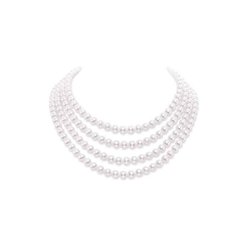 Mikimoto Basic 4 Row Pearl Necklace
