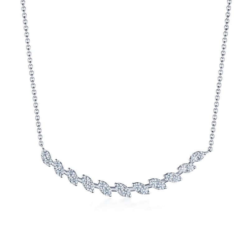 Kwiat Sunburst Marquise Diamond Demi-Riviere