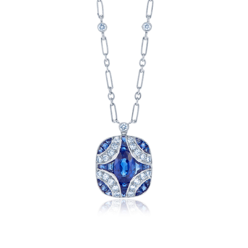 Kwiat Splendor Sapphire & Diamond Argyle Pendant