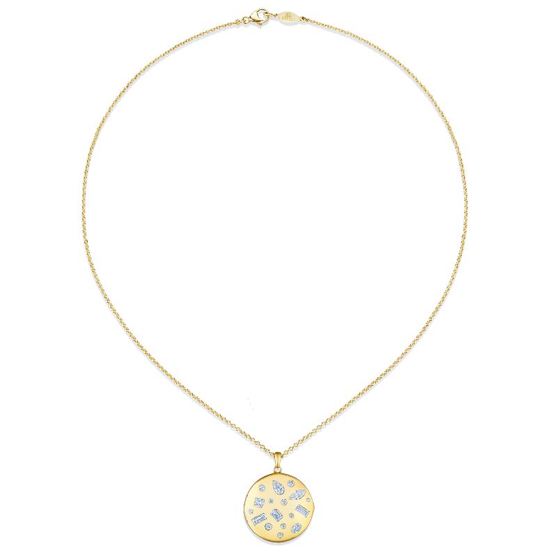 Kwiat Cobblestone Locket Diamond Necklace