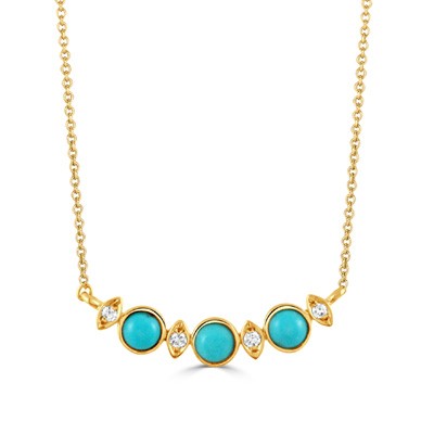 18K Yellow Gold Pendant Necklace