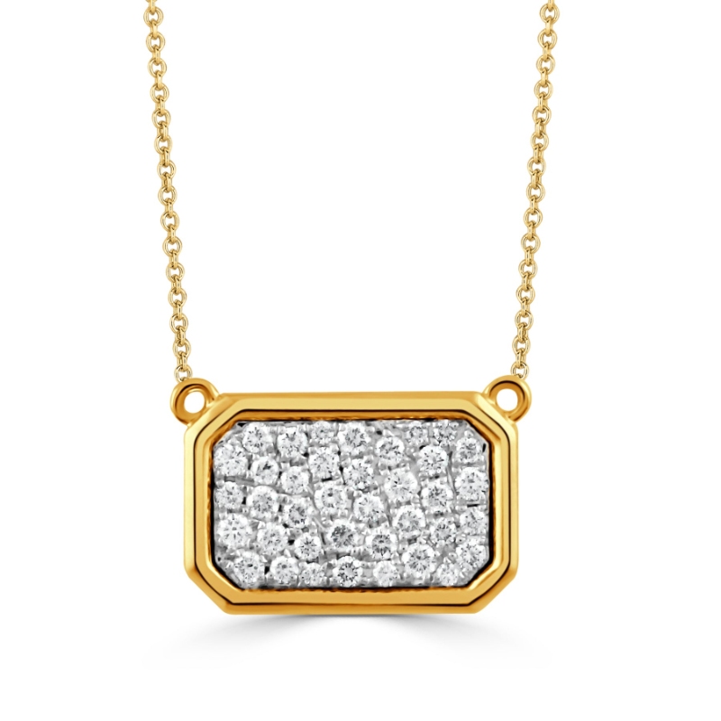 Doves 18K Yellow Gold All Diamonds Fashion Collection Diamond Pendant