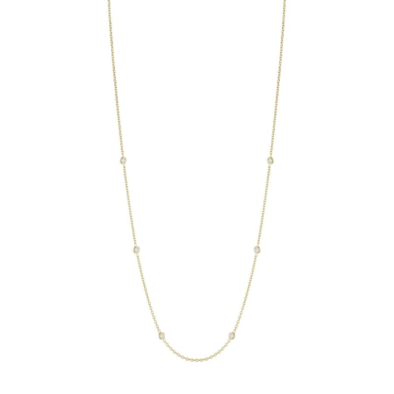 Penny Preville 18K Yellow Gold Eyeglass Chains Spectacle Set Diamond-By-The-Yard  Chain Necklace