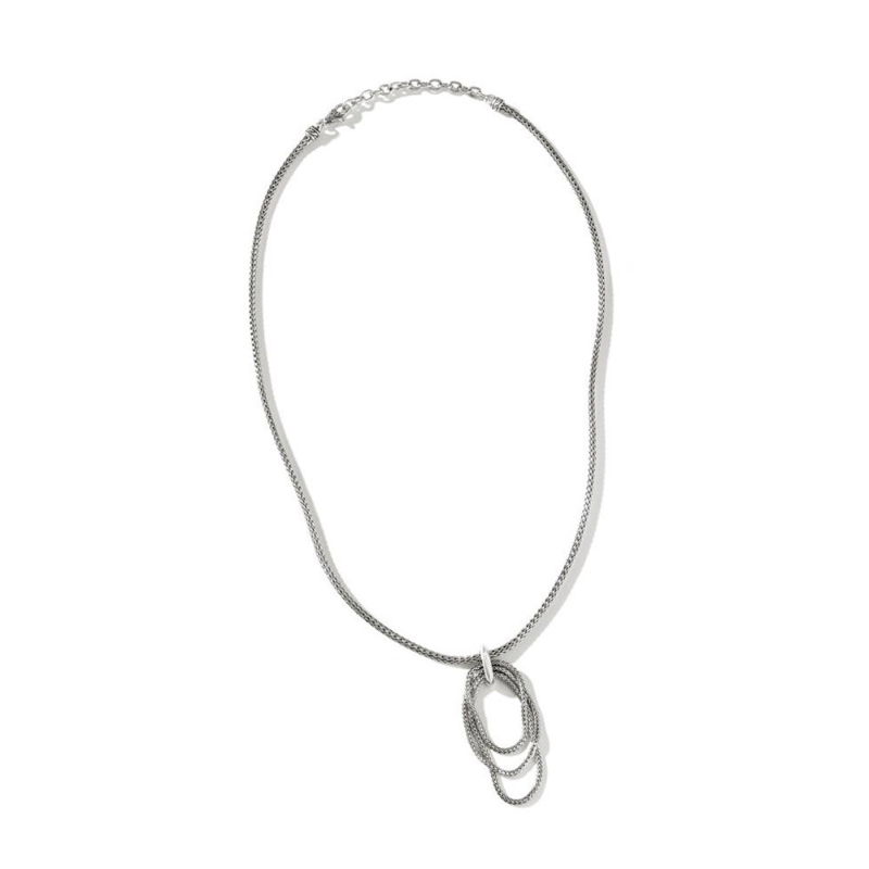 Classic Mini Chain Link Drop Pendant Necklace