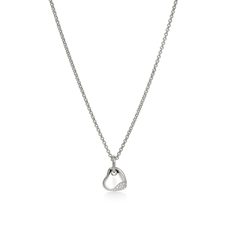 Pebble Heart Necklace