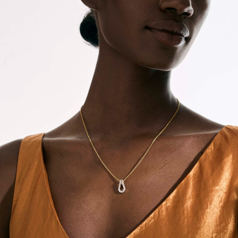 Surf Link Pendant Necklace