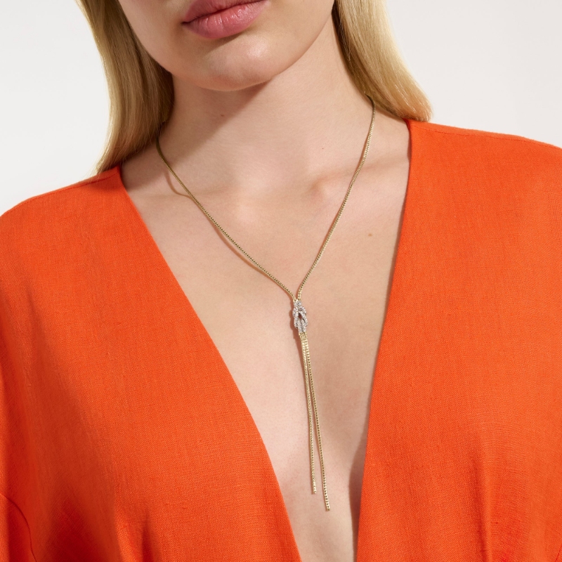 Love Knot Y Necklace