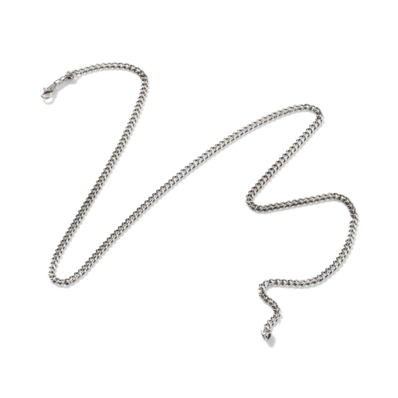 Classic Chain Silver 3.9mm Curb Chain Necklace