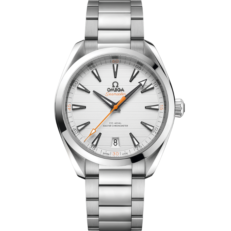 OMEGA Seamaster Aqua Terra 150M Co-Axial steel 41MM Master Chronometer silver index dial on steel bracelet
