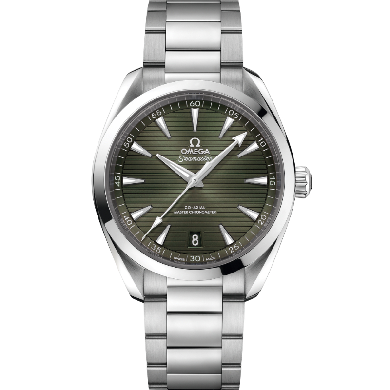 OMEGA Seamaster Aqua Terra 150M steel 41MM green index dial on steel bracelet